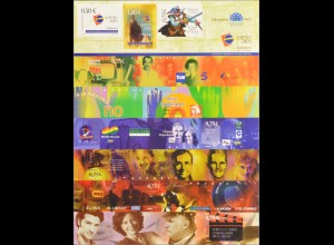 Spanien 2002, Klbg. Michel Nr. 3791-99, Briefmarkenausstellung der Jugend España