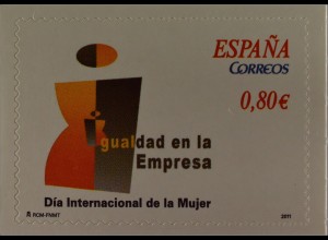 Spanien España 2011, Michel Nr. 4595, Internationaler Tag der Frau, Abbild. Frau