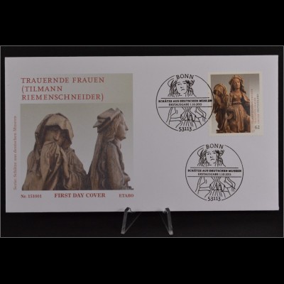 Bund BRD Ersttagsbrief FDC 1. Oktober 2015 Nr. 3180 Schätze deutscher Museen