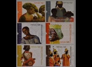 Portugal 2009, Michel Nr. 3397-3402, Afrikanischer Einfluß in der portug. Kunst