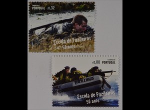Portugal 2011, Michel Nr. 3639-40, 50 Jahre Marineinfanterieschule, Soldaten