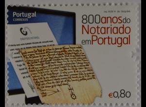 Portugal 2014, Michel Nr. 3908, 800 Jahre Notariatswesen in Portugal