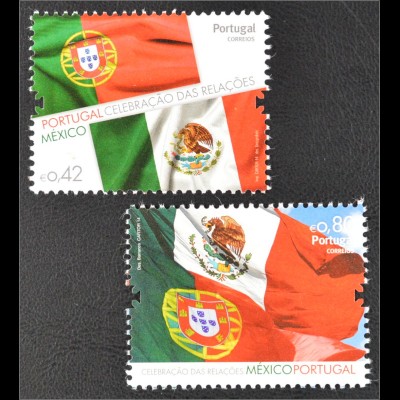 Portugal 2014, Michel Nr. 3939-40, 150 Jahre diplomatische Beziehungen m. Mexiko