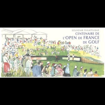 Frankreich MiNr. Block 63 Golfmeisterschaft in Paris Faltkarte 2006