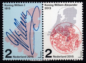Niederlande Netherlands 2015, Michel Nr. 3330-31, 200 Jahre Königreich (III)