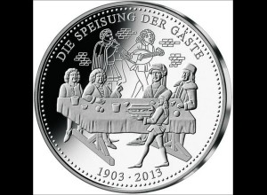Landshuter Hochzeit 2013 Medaille in Silber Durchm. 36 mm Sonderprägung Landshut
