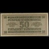 Deu.Besetzung II. WK UKRAINE, 10.3.1942 Zentralbanknote 50 Karbowanez, Ro. 596