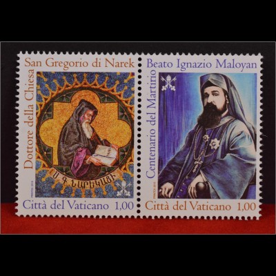 Vatikan Cittá del Vaticano 2015, Michel Nr. 1846-47, Ignat. Maloyan,Gregor Narek