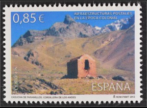 Spanien Spain España 2012 MiNr. 4734 Infrastruktur Post während Kolonialzeit