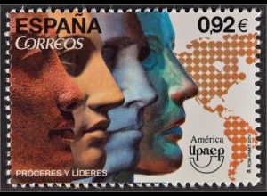 Spanien España 2014 MiNr. 4917 Amerika Persönlichkeiten und politische Führer