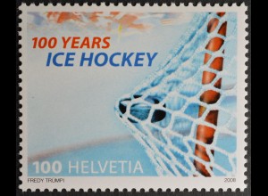 Schweiz 2008 Michel Nr. 2046 100 Jahre Schweizerischer Eishockeyverband