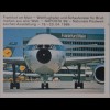 Sonderblatt der Sonderpostkarte Naposta 1989 Europa Flughafen Frankfurt am Main