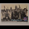 Sonderblatt der Sonderpostkarte Philatelia 1989 Köln Europa Drachensteigen