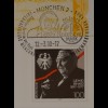 Sonderblatt der Sonderpostkarte Münchner Briefmarkentage 1998 Ludwig Erhard 