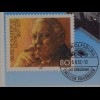 Sonderblatt der Sonderpostkarte Briefmarkenmesse Essen 1998 Dr. Ludwig Erhard
