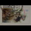 Sonderblatt der Sonderpostkarte Briefmarkenmesse Essen 2000 Fair geht vor