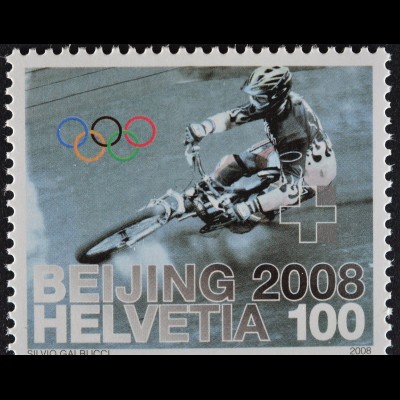 Schweiz 2008 Michel Nr. 2066 Olympische Sommerspiele Radsport Mountainbike