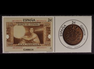 Spanien España 2015 Michel Nr. 5021-22 Numismatik Münze und Geldschein