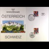 Österreich 2065 Schweiz 1477 Schützt Alpen Gemeinschatsausgabe Joint Issue 1992