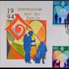Deutschland Michel Nr. 1711 und UNO Kombi FDC Jahr der Familie Joint Issue `94