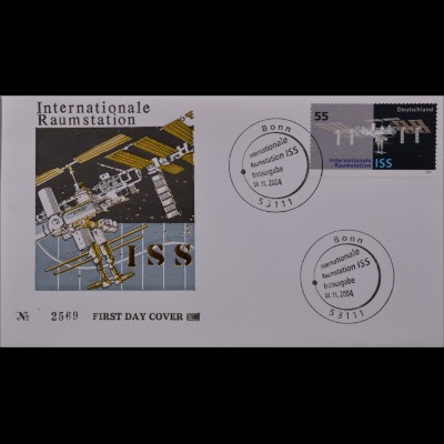 Bund BRD Ersttagsbrief FDC Michel Nr. 2433 Internationale Raumstation ISS