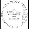 BRD Ersttagsbrief FDC Michel Nr. 2765 250. Geburtstag von Friedrich von Schiller