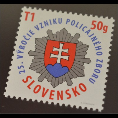 Slowakei Slovakia 2016 Michel Nr. 781 25 Jahre Gründung der Polizeikräfte