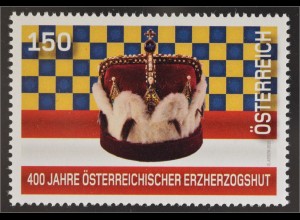 Österreich 2016 Nr. 3251 400 Jahre österreichischer Erzherzogshut Krone Schmuck