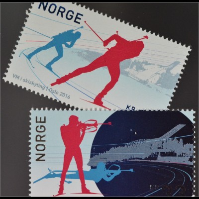 Norwegen Norway 2016 Nr. 1904-05 Biathlon WM Wintersport Langlauf Schießen 