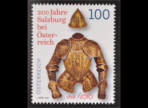 Österreich 2016 Nr.3266 200 Jahre Salzburg Österreich Ritter Ritterrüstung