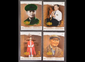 Thailand 2016 Nr. 3559-62 Geburtstag Puey Unghakorn Stationen seines Lebens