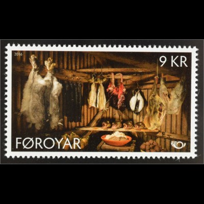 Dänemark Färöer 2016 Nr. 858 Nordenausgabe Landestypische Regionale Speisen