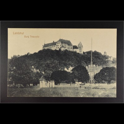 Ansichtskarte Landshut an der Isar Ndb. Burg Trausnitz gestempelt 24.6.1916