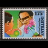 Briefmarkensatz Jugendwohlfahrt Hilfsbereitschaft Mädchen begleitet alte Frau