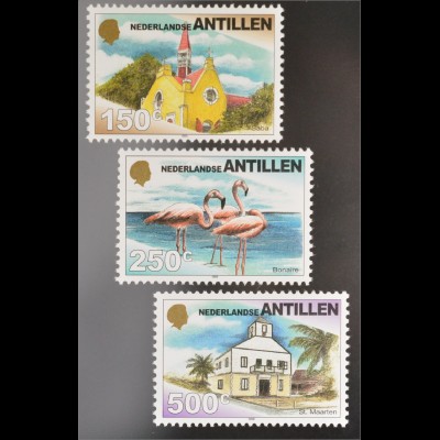 Briefmarken St.-Pauls-Kirche Windwardside Saba Rosaflamigos Amtsgericht