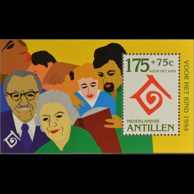 Niederländische Antillen 1994 Block 43 Internationales Jahr der Familie Emblem