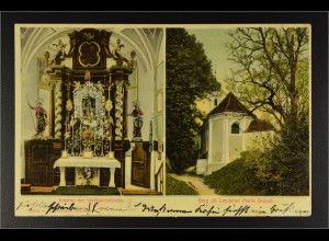 Ansichtskarte Landshut an der Isar Ndb. Maria Bründl Wallfahrtskirche Altar
