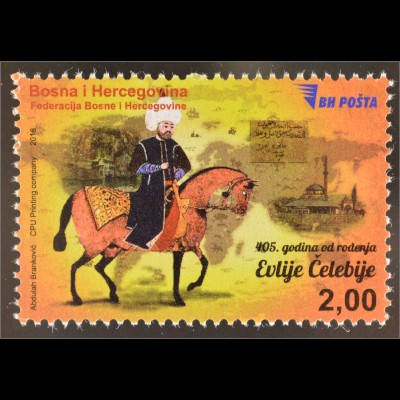 Bosnien Herzegowina 2016 Nr. 693 405. Geburtstag Evilje Celebije Briefmarke
