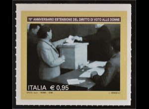 Italien Italy 2016 Michel Nr. 3914 70 Jahre Frauenwahlrecht Gleichberechtigung
