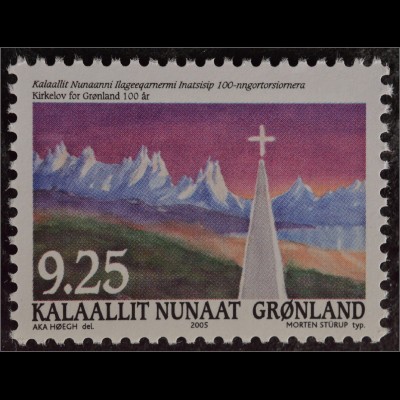 Grönland Greenland 2005 Michel Nr. 438 100 Jahre grönländisches Kirchengesetz