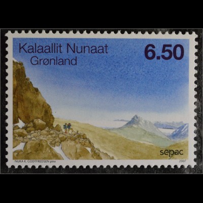 Grönland Greenland 2007 Michel Nr. 492 SEPAC Landschaften Berge Natur