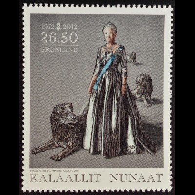 Grönland Greenland 2012 Michel Nr. 601 40 Jahre Regentschaft Königin Margrethe 