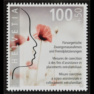 Schweiz 2016 Michel Nr. 2458 Opfer von fürsorgerischen Zwangsmassnahmen Blume