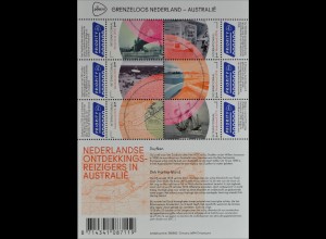 Niederlande 2016 Block 165 Grenzenlosen Niederlande Australien Landkarte