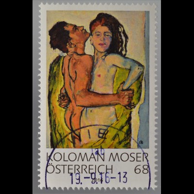 Österreich 2016 Nr. 3283 Moderne Kunst Koloman Moser Liebespaar Gemälde Kunst