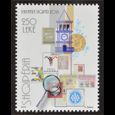 Albanien 2016 Michel Nr. 3526 Internationale Briefmarkenausstellung BALKANFILA 