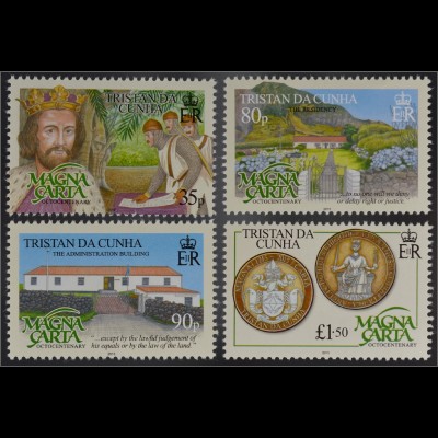 Tristan da Cunha 2015 Nr. 1202-05 Geschichte der Magna Charta Urkunde Freiheit
