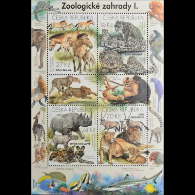 Tschechische Republik 2016 Block 61 Zoologische Gärten Tolle Motivausgabe Tiere