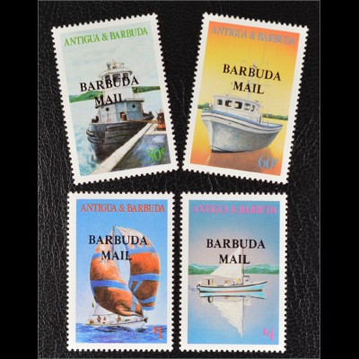 Barbuda Antigua und Barbuda 1987 Michel Nr. 929-32 Jachten Boote Segelschiffe