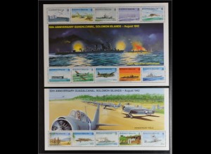 Salomoninseln Solomon Island Bl 34-35 Landung amerikanischer Truppen Guadalcanal